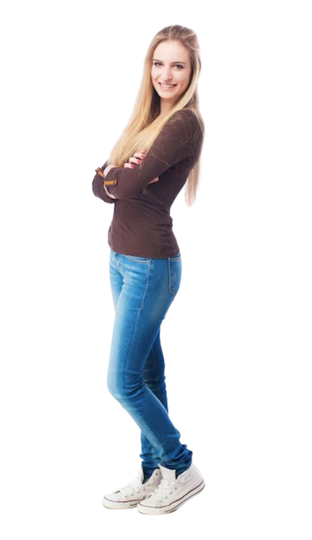 Full Body Woman Blank Meme Template