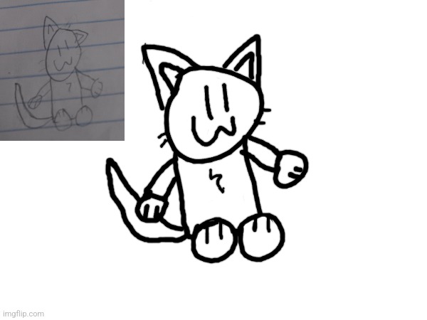 tried drawing the guy not on paper | made w/ Imgflip meme maker