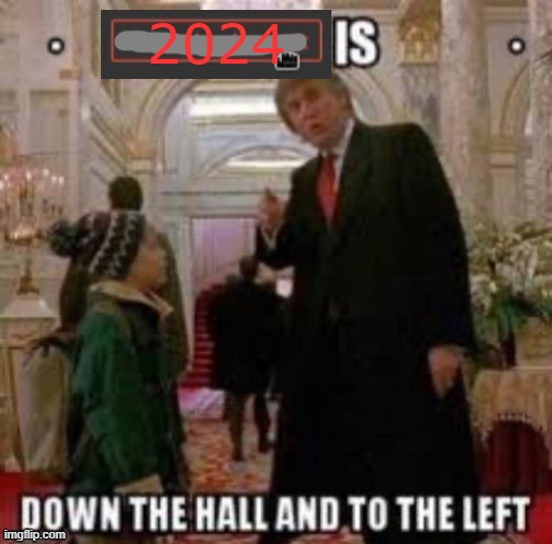 delete my account is down the hall and to the left | 2024 | image tagged in delete my account is down the hall and to the left | made w/ Imgflip meme maker