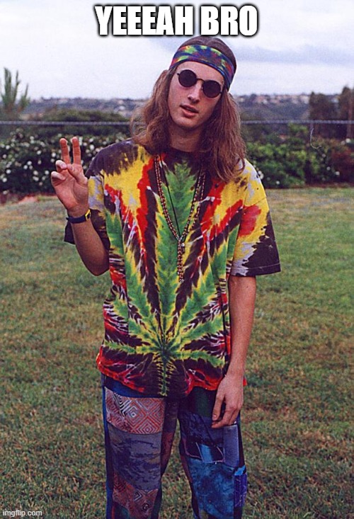 Hippie | YEEEAH BRO | image tagged in hippie | made w/ Imgflip meme maker