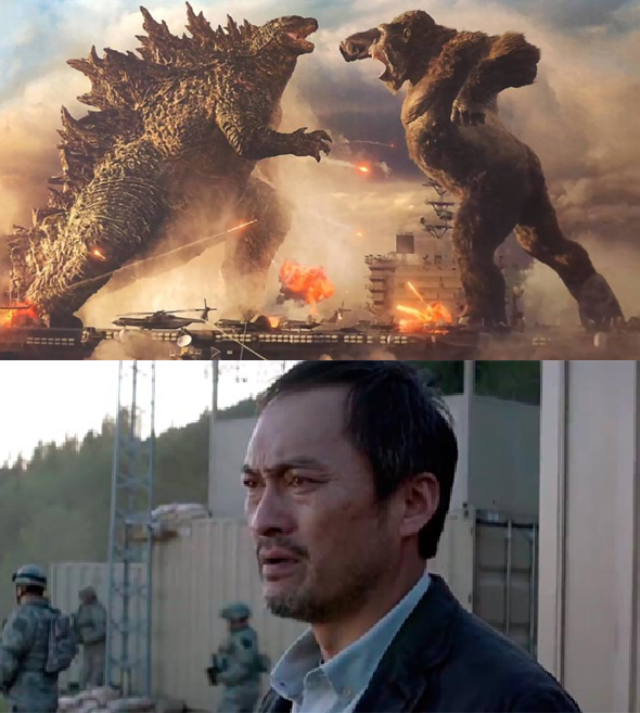 Godzilla vs Kong let them fight Blank Meme Template