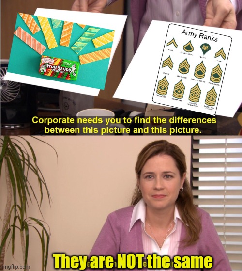 They're The Same Picture Meme | They are NOT the same | image tagged in memes,they're the same picture | made w/ Imgflip meme maker