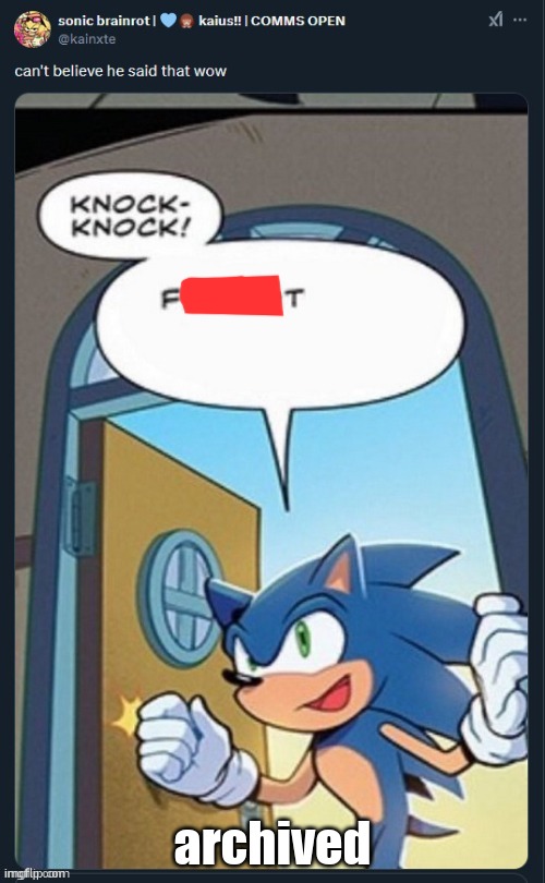 archived | made w/ Imgflip meme maker