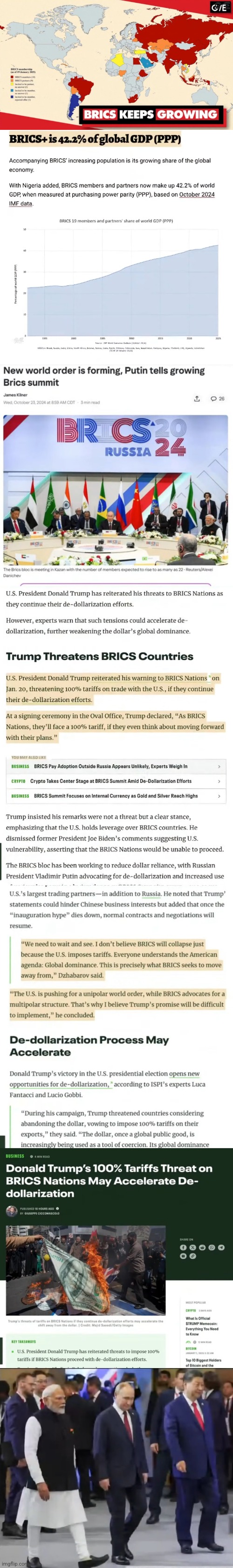 Throwing Brics- Sobering News | image tagged in brics,dollar,russia,china,president trump,new world order | made w/ Imgflip meme maker