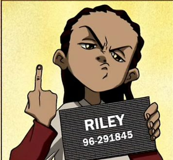 Riley middle finger Blank Meme Template