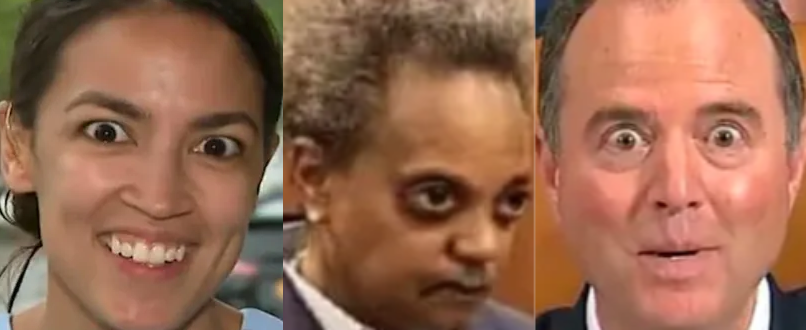 AOC, Lightfoot, Shiff Blank Meme Template