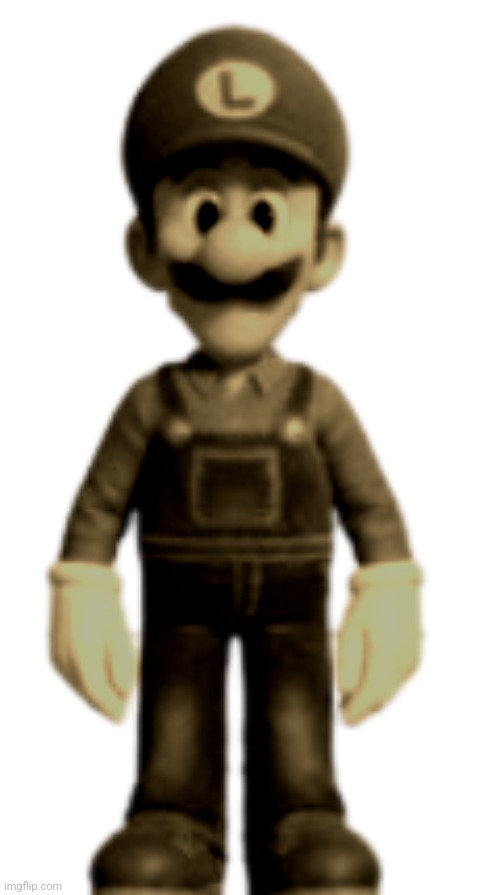 old man luigi | image tagged in luigi model tsmbm | made w/ Imgflip meme maker