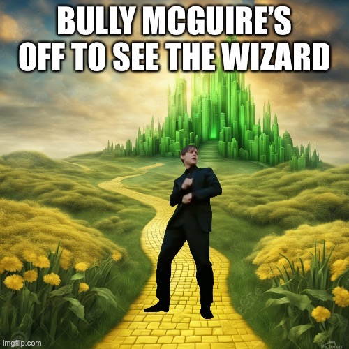 Bully McGuire in Oz | image tagged in spiderman,bully maguire,the wonderful wizard of oz,yellow brick road | made w/ Imgflip meme maker