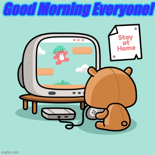 woke up late today. | Good Morning Everyone! | image tagged in ewok | made w/ Imgflip meme maker