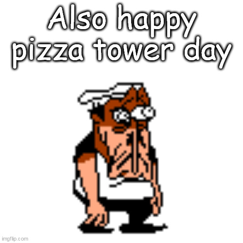 Disturbed Peppino | Also happy pizza tower day | image tagged in disturbed peppino | made w/ Imgflip meme maker