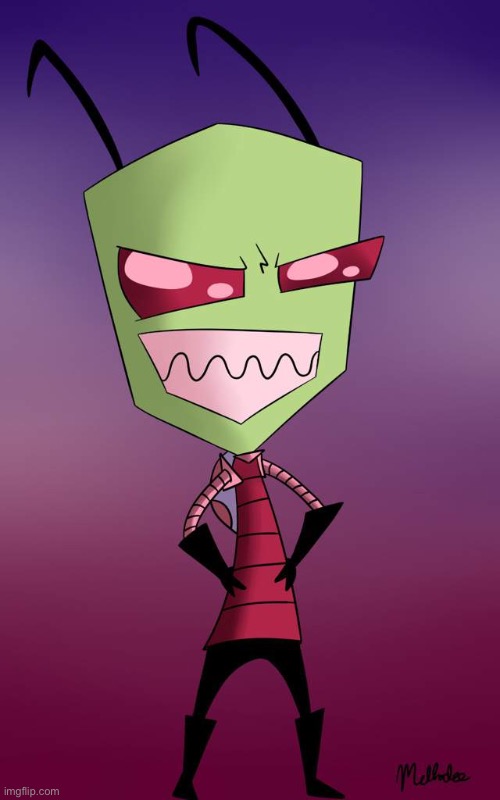 I DID IT AGAIN! (Credit to Mellodee) | image tagged in invader zim,yes,repost | made w/ Imgflip meme maker