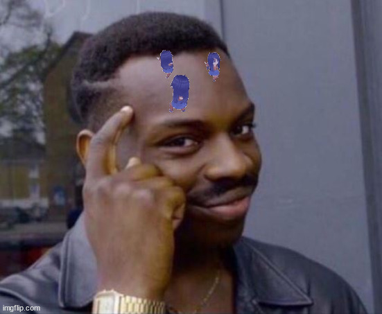 black guy pointing at head | image tagged in black guy pointing at head | made w/ Imgflip meme maker