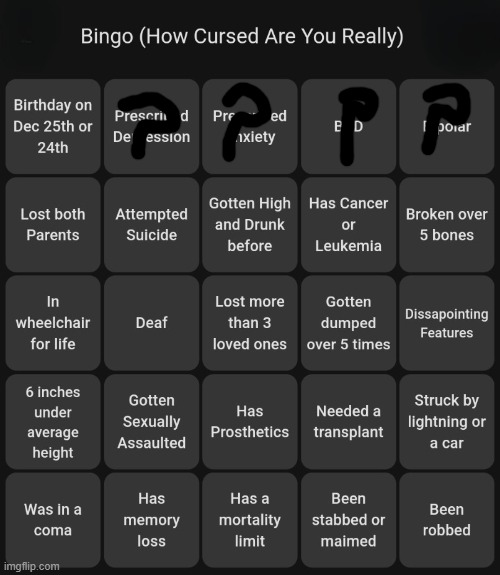 How cursed are you bingo | image tagged in how cursed are you bingo | made w/ Imgflip meme maker