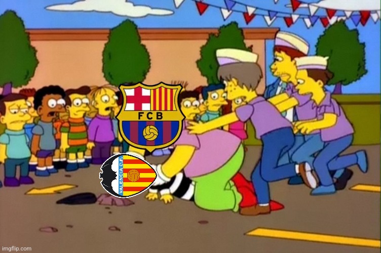 Barcelona vs. Valencia be like... | image tagged in stop it's already dead,barcelona,valencia,laliga,spain,footy | made w/ Imgflip meme maker