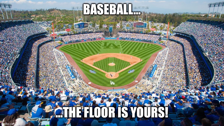 BASEBALL…; …THE FLOOR IS YOURS! | image tagged in mlb,mlb baseball | made w/ Imgflip meme maker