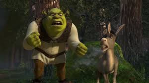 angry shrek with donkey Blank Meme Template