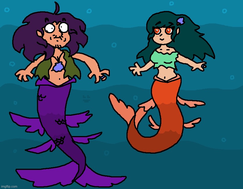 I drew some merpeople | made w/ Imgflip meme maker