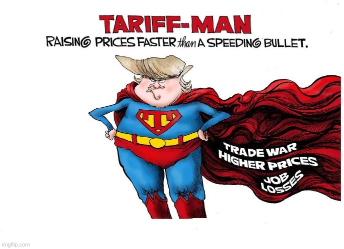 Tariff Man-Child | image tagged in trump,tariffs,higher prices,idiot,moron,maga | made w/ Imgflip meme maker