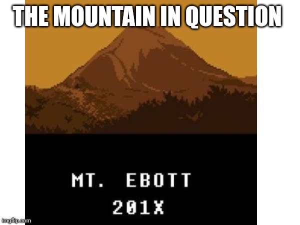 THE MOUNTAIN IN QUESTION | made w/ Imgflip meme maker