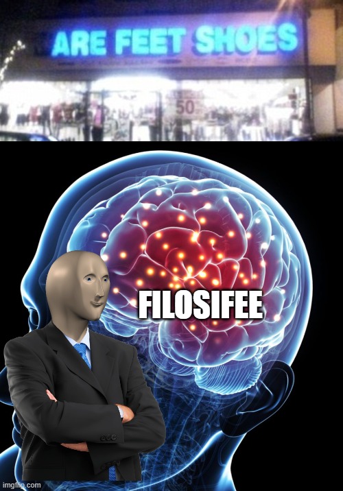 filosifee | FILOSIFEE | image tagged in mannequin suit,stonks | made w/ Imgflip meme maker