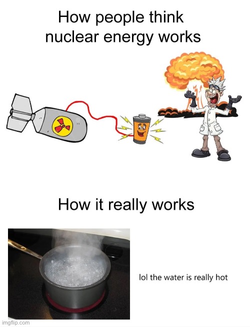 Nuclear energy | image tagged in gifs,memes,funny,shitpost,nuclear power,msmg | made w/ Imgflip meme maker