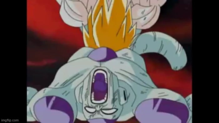 Did Goku get the heart disease from giving Frieza Hawk Tuah? | made w/ Imgflip meme maker