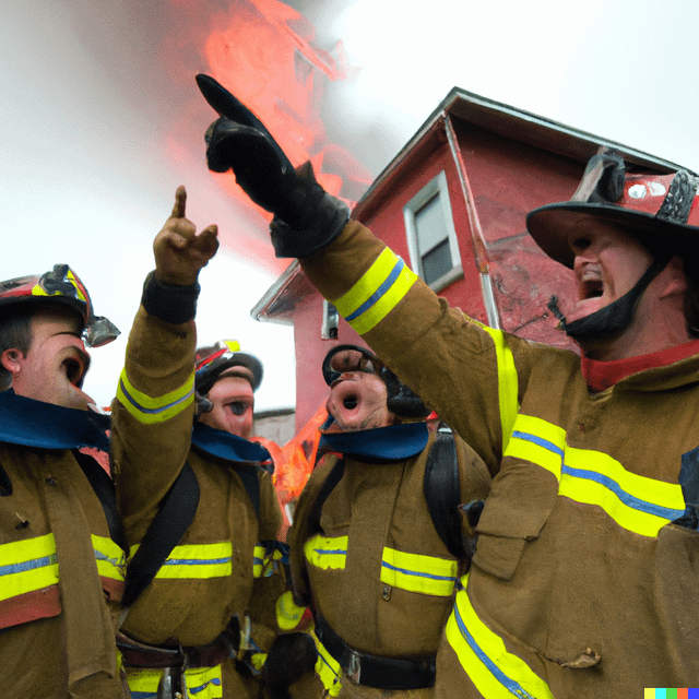 Laughs in fire department Blank Meme Template