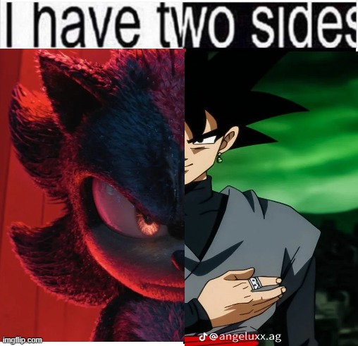 i have two sides | image tagged in i have two sides | made w/ Imgflip meme maker