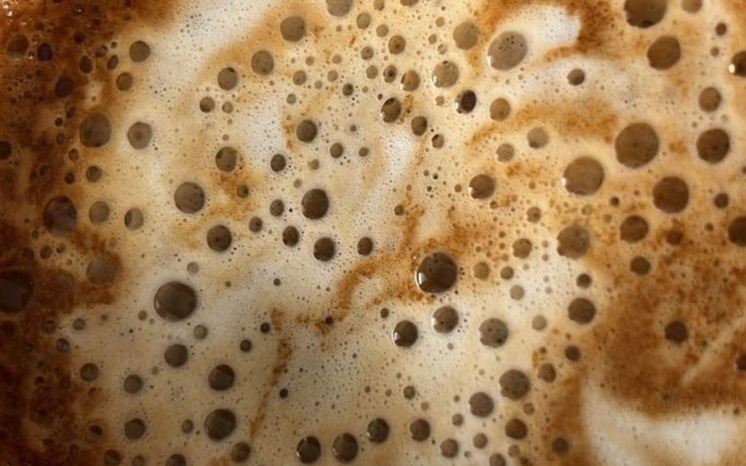 Coffee Bubbles. Blank Meme Template