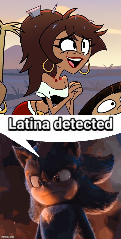 You're letting them loved Maria! | image tagged in shadow the hedgehog,helluva boss,latina,hazbin hotel,funny memes | made w/ Imgflip meme maker