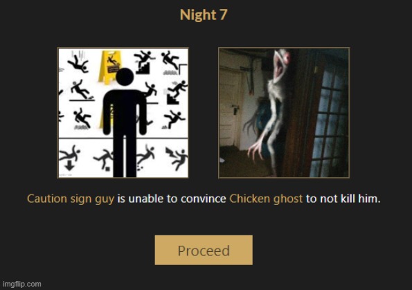CHICKEN GHOST FROM TREVOR HENDERSON WON THE GAME | made w/ Imgflip meme maker