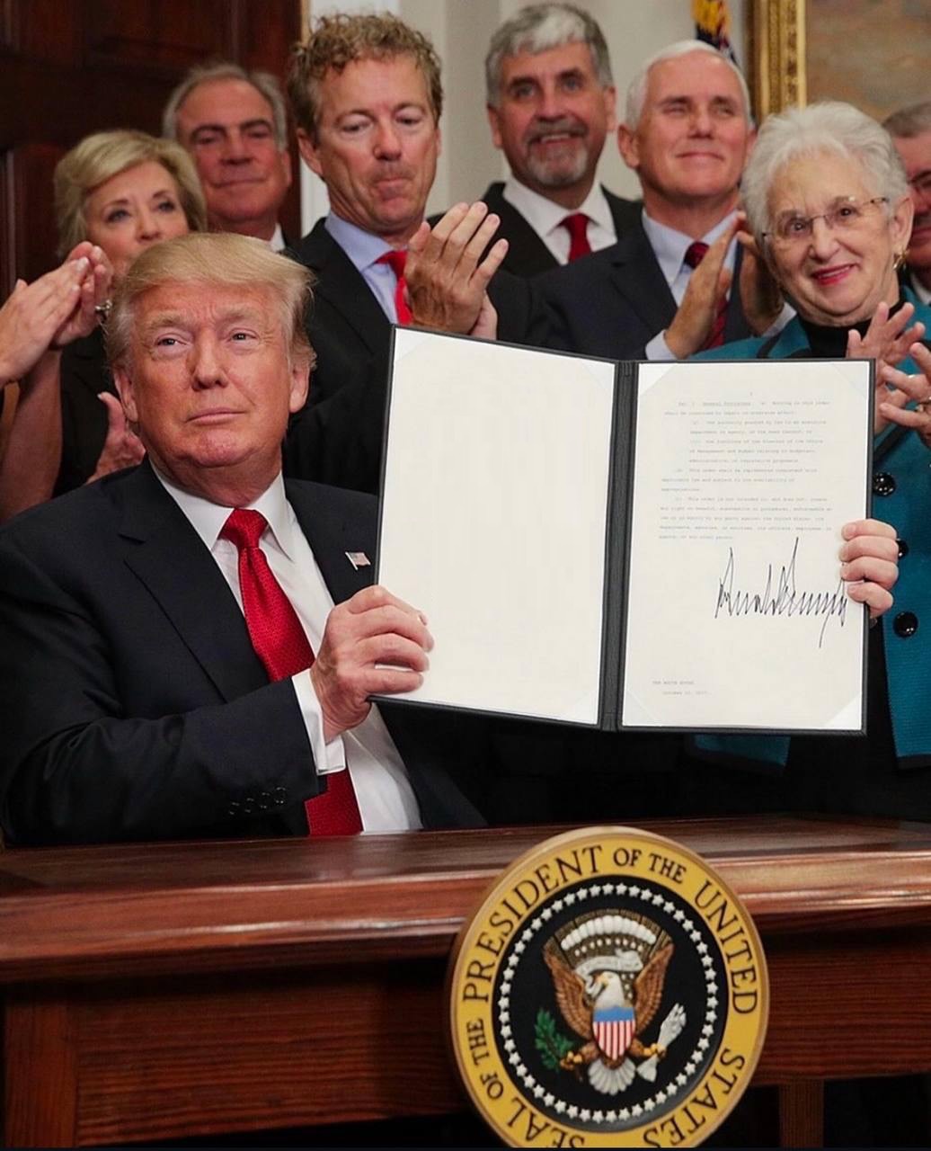 Trump Sign Bill Blank Meme Template