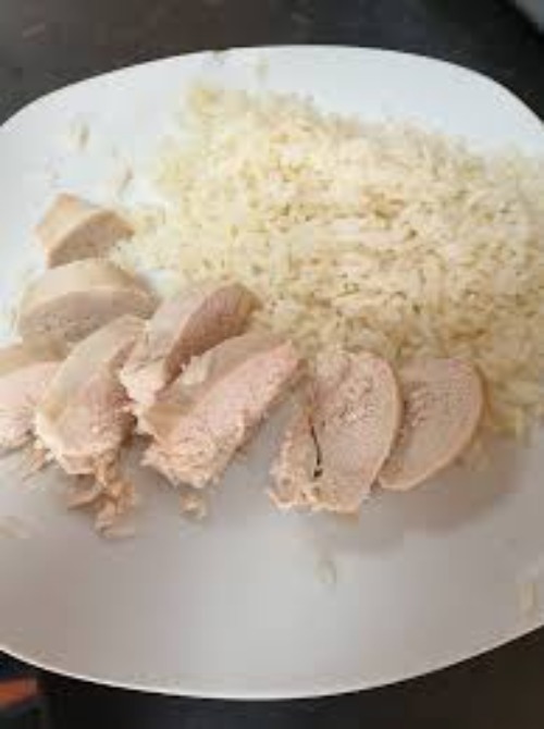 Unseasoned chicken and rice | image tagged in unseasoned chicken and rice | made w/ Imgflip meme maker