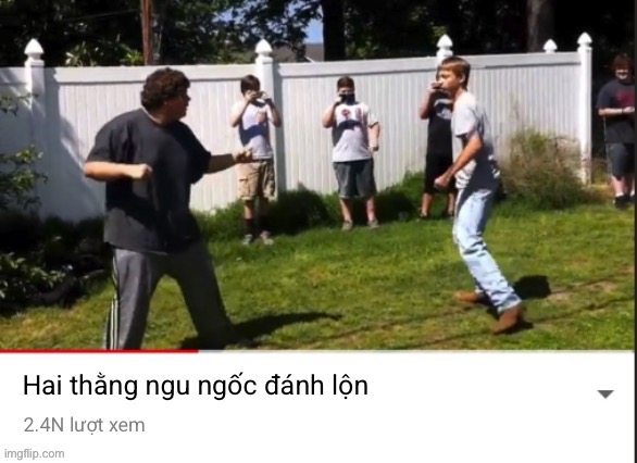 Hai thằng ngu ngốc đánh lộn | image tagged in hai th ng ngu ng c nh l n | made w/ Imgflip meme maker