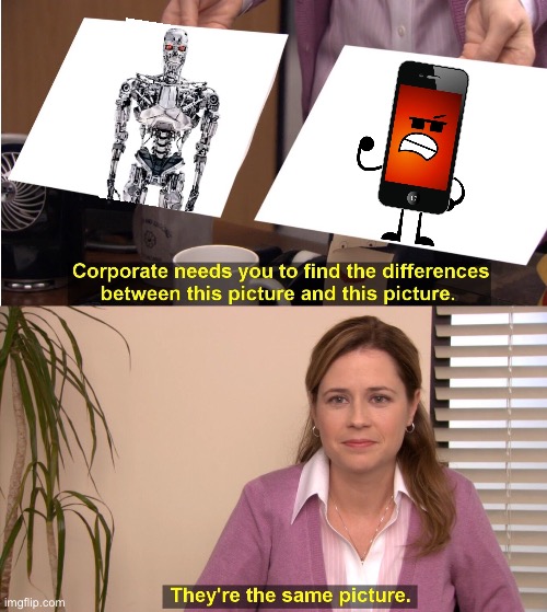 T-100 and Mephone4S | image tagged in memes,they're the same picture | made w/ Imgflip meme maker