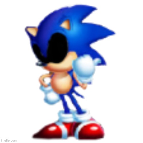 the Sonic Sprite for the game cover | made w/ Imgflip meme maker