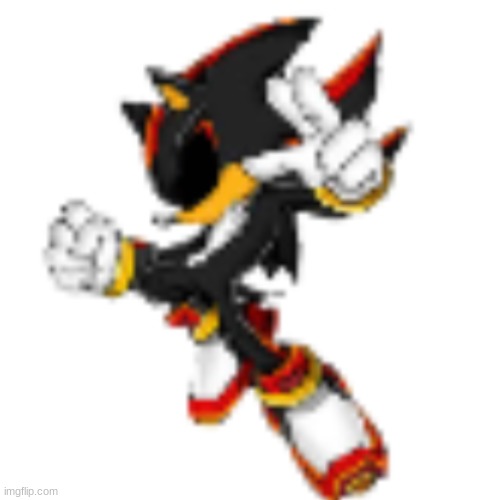 the Shadow sprite for the game cover | made w/ Imgflip meme maker