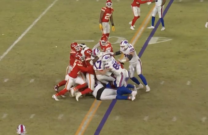 Josh Allen with the Tush Push Blank Meme Template