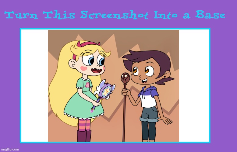 Turn This Picture into a Base (Star Meets Luz) | image tagged in blank meme turn this screenshot into a base,star vs the forces of evil,the owl house,owl house,disney channel,disney xd | made w/ Imgflip meme maker