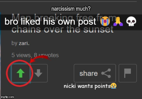 nicki wants points😭 | made w/ Imgflip meme maker