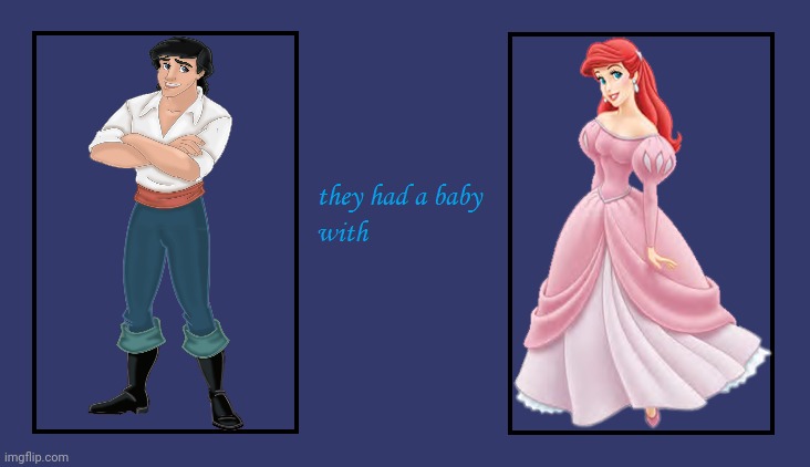 Prince Eric They had a Baby With Ariel | image tagged in what if a character they had a baby with character,the little mermaid,disney prince,disney princess,ariel,little mermaid | made w/ Imgflip meme maker