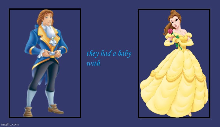 Prince Adam They Had a Baby With Belle | image tagged in what if a character they had a baby with character,beauty and the beast,disney prince,disney princess,belle,adam | made w/ Imgflip meme maker