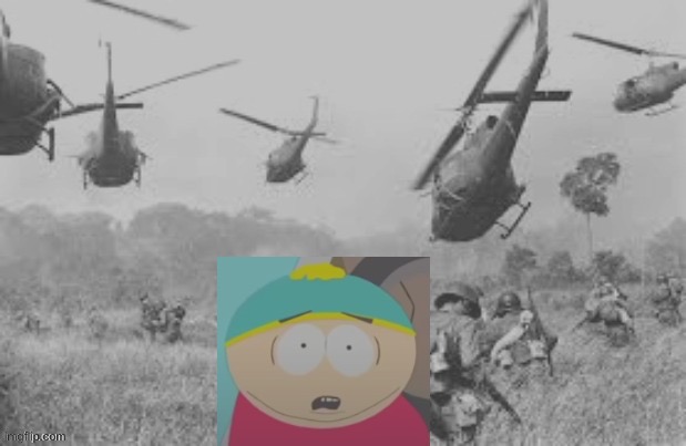 cartman war flash back | image tagged in cartman war flash back | made w/ Imgflip meme maker
