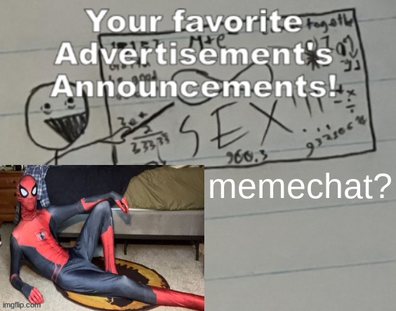Slidecast Ad Announcement 2 | memechat? | image tagged in slidecast ad announcement 2 | made w/ Imgflip meme maker