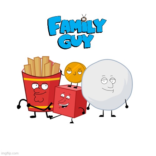 Cursed BFDI contestants with Family Guy faces | image tagged in cursed bfdi contestants with family guy faces | made w/ Imgflip meme maker