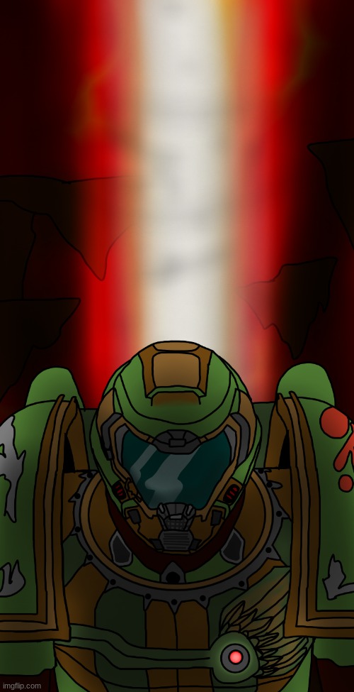 Doom slayer but space marine | made w/ Imgflip meme maker