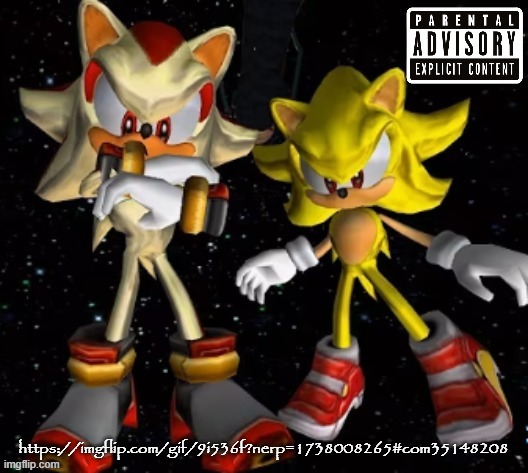 sonic n shadow | https://imgflip.com/gif/9i536f?nerp=1738008265#com35148208 | image tagged in sonic n shadow | made w/ Imgflip meme maker