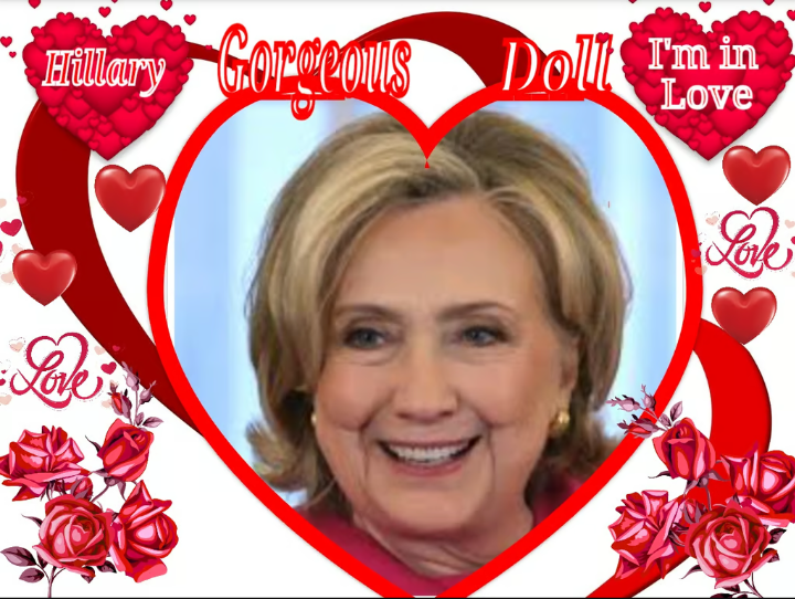 Hillary Heart Throb Blank Meme Template