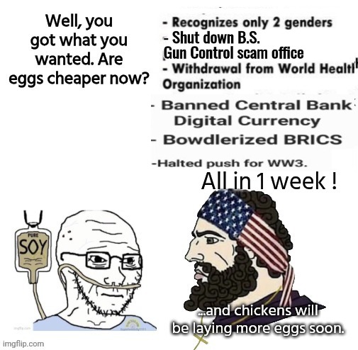 Pinko whining about eggs being set straight | image tagged in christian bale,wojak,whiners,reality check | made w/ Imgflip meme maker