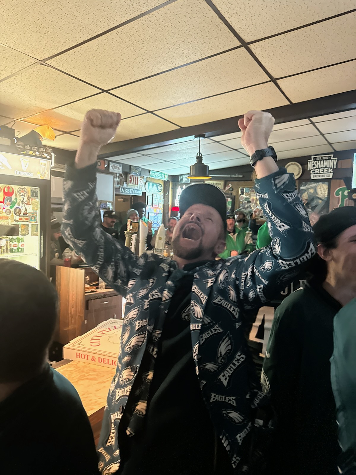 Eagles Suit Guy Celebrating Blank Meme Template